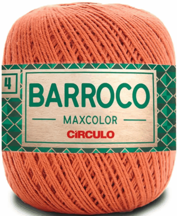 KIT COM 4 BARROCO 4 FIOS - MAXCOLOR 200G - CIRCULO (COR ÚNICA)