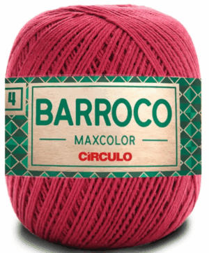 KIT COM 4 BARROCO 4 FIOS - MAXCOLOR 200G - CIRCULO (COR ÚNICA)