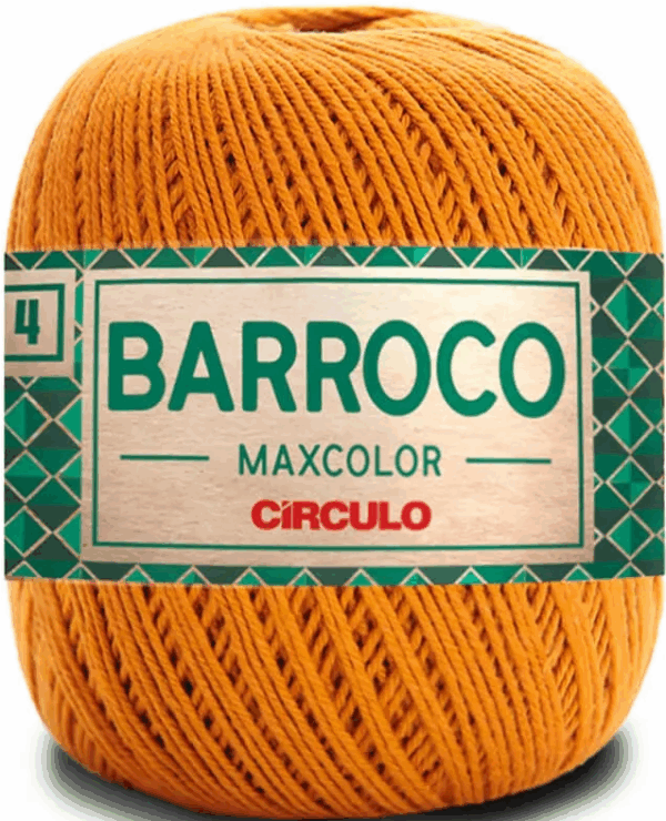 KIT COM 4 BARROCO 4 FIOS - MAXCOLOR 200G - CIRCULO (COR ÚNICA)