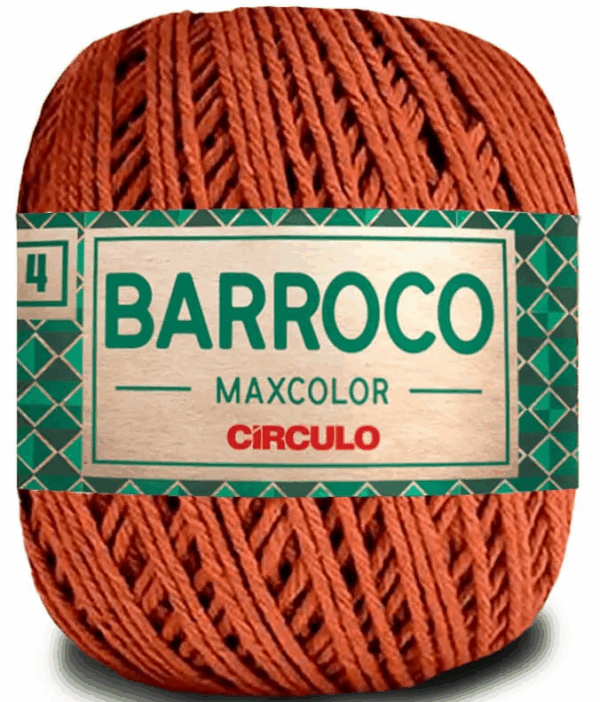 KIT COM 4 BARROCO 4 FIOS - MAXCOLOR 200G - CIRCULO (COR ÚNICA)