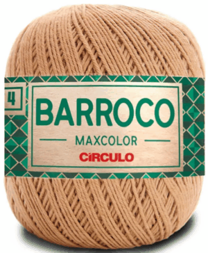 KIT COM 4 BARROCO 4 FIOS - MAXCOLOR 200G - CIRCULO (COR ÚNICA)