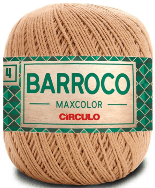 KIT COM 4 BARROCO 4 FIOS - MAXCOLOR 200G - CIRCULO (COR ÚNICA)