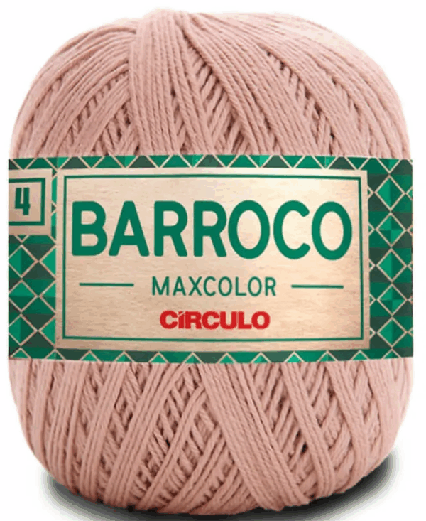 KIT COM 4 BARROCO 4 FIOS - MAXCOLOR 200G - CIRCULO (COR ÚNICA)
