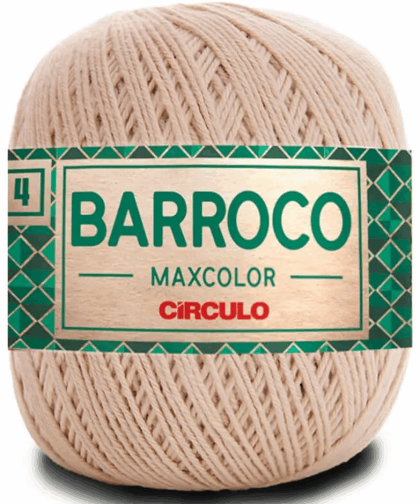 KIT COM 4 BARROCO 4 FIOS - MAXCOLOR 200G - CIRCULO (COR ÚNICA)