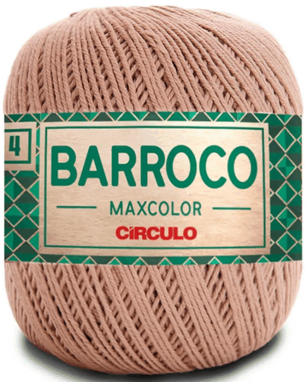 KIT COM 4 BARROCO 4 FIOS - MAXCOLOR 200G - CIRCULO (COR ÚNICA)