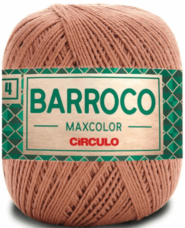 KIT COM 4 BARROCO 4 FIOS - MAXCOLOR 200G - CIRCULO (COR ÚNICA)