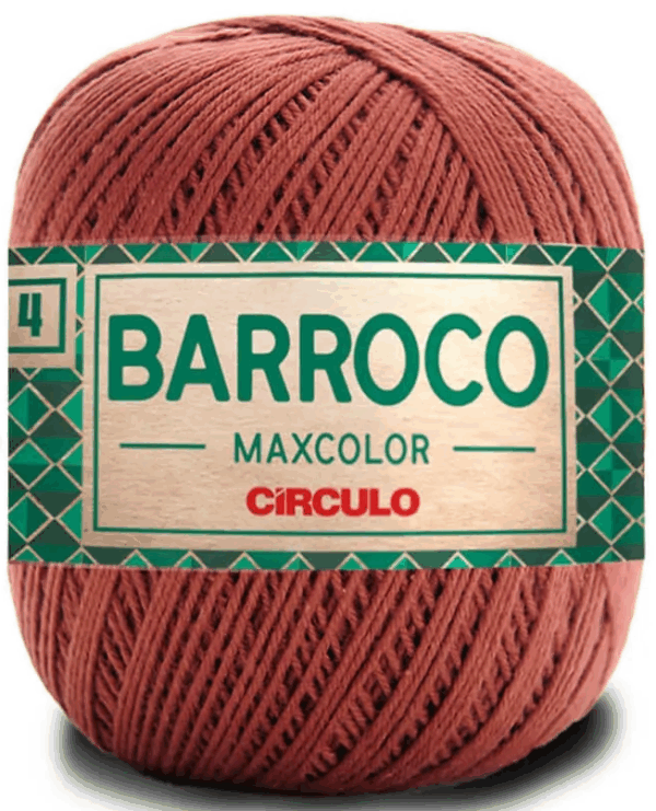 KIT COM 4 BARROCO 4 FIOS - MAXCOLOR 200G - CIRCULO (COR ÚNICA)