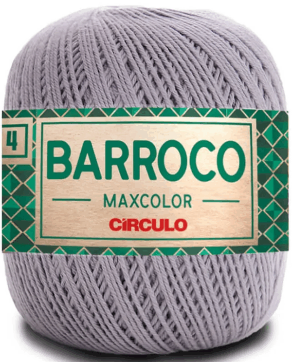 KIT COM 4 BARROCO 4 FIOS - MAXCOLOR 200G - CIRCULO (COR ÚNICA)