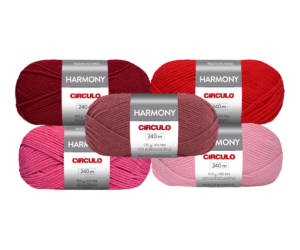 KIT COM 2 E 5 FIOS HARMONY CIRCULO 100G
