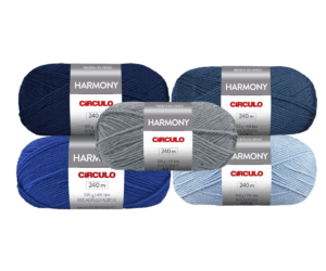 KIT COM 2 E 5 FIOS HARMONY CIRCULO 100G