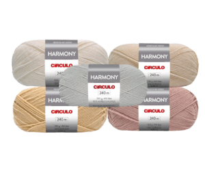 KIT COM 2 E 5 FIOS HARMONY CIRCULO 100G