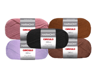 KIT COM 2 E 5 FIOS HARMONY CIRCULO 100G