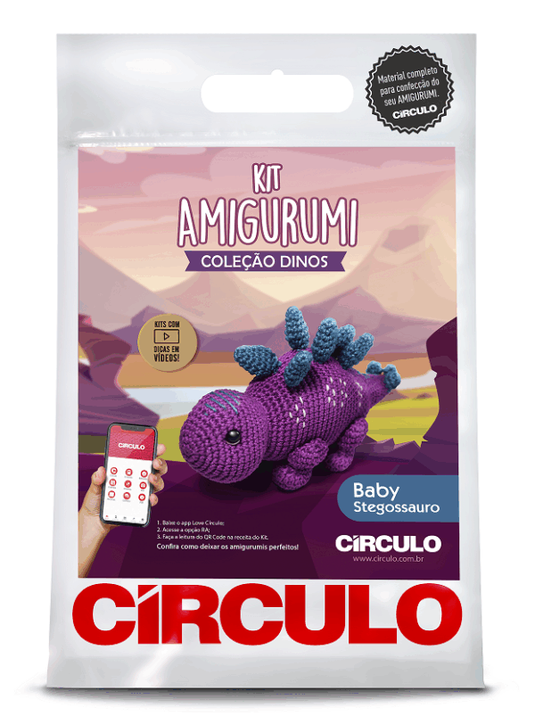 KIT AMIGURUMI DINOS CIRCULO