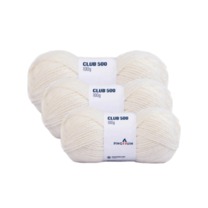 KIT COM 10 UNIDADES - FIO CLUB 500 PINGOUIN 40G