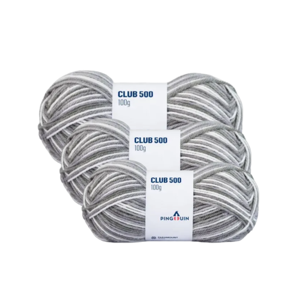 KIT COM 10 UNIDADES – FIO CLUB 500 PINGOUIN 40G KIT COM 10 UNIDADES - FIO CLUB 500 PINGOUIN 40G