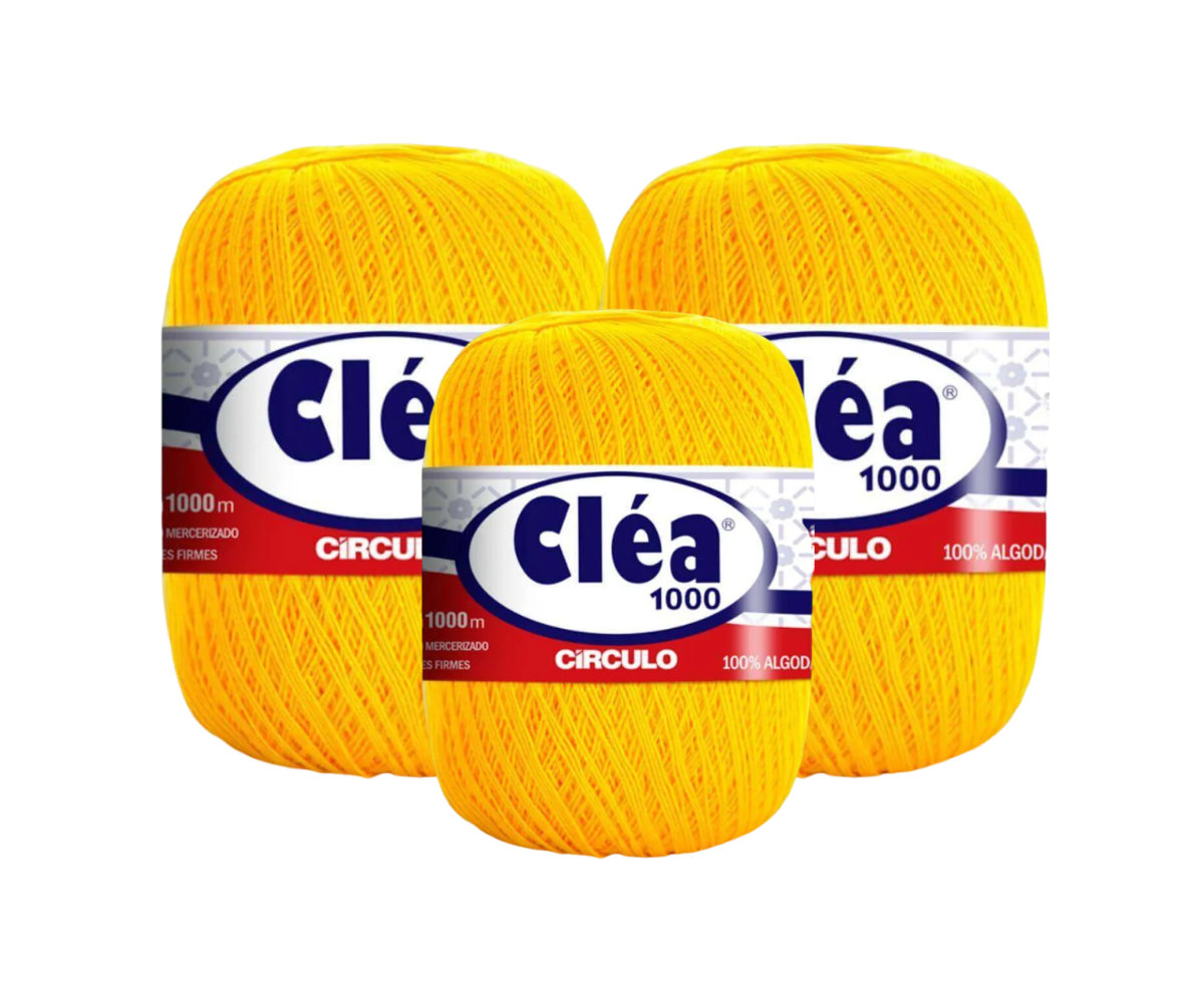 LINHA CLEA 1000 CIRCULO – KIT COM 3 NOVELOS LINHA CLEA 1000 CIRCULO - KIT COM 3 NOVELOS