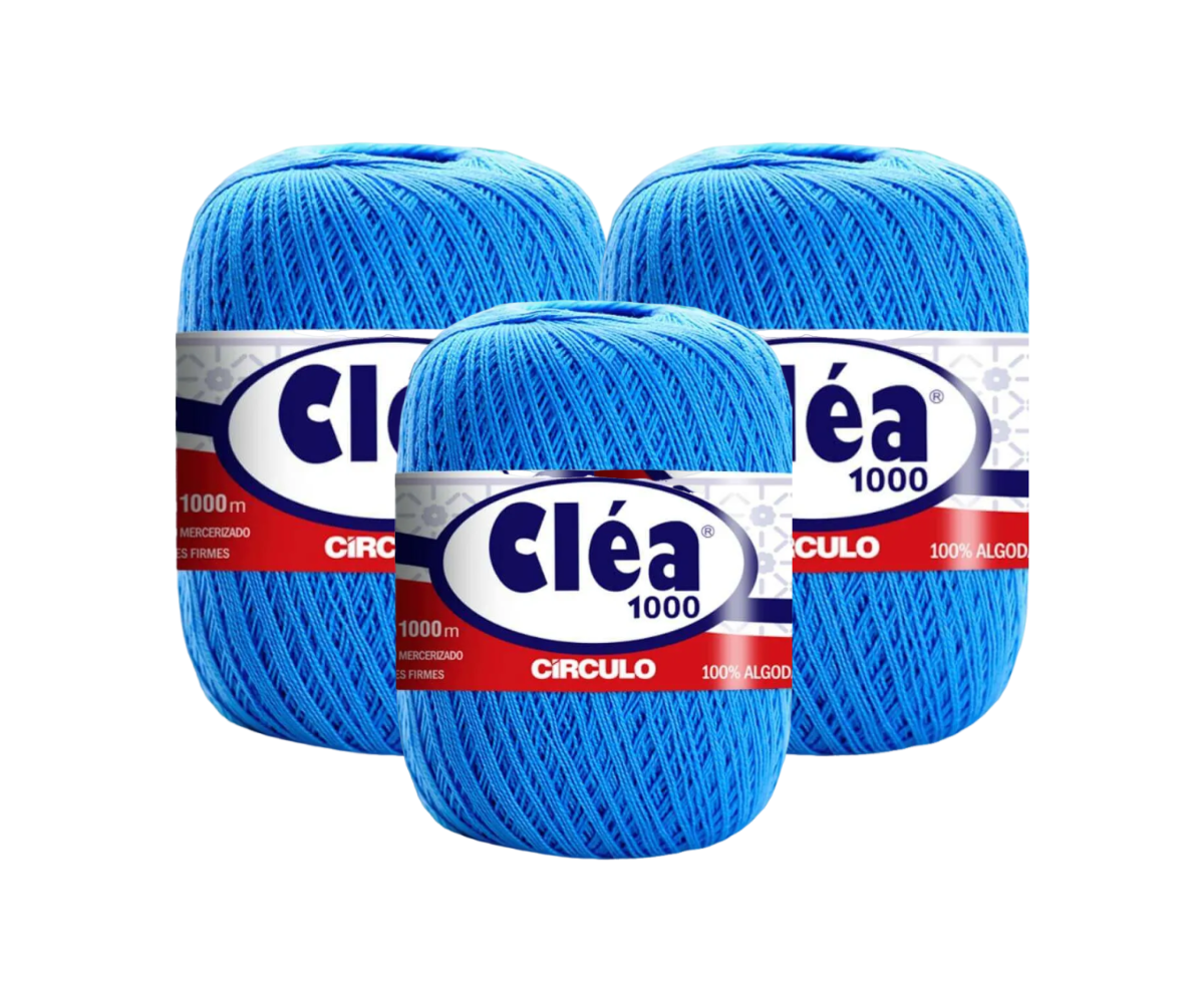 LINHA CLEA 1000 CIRCULO – KIT COM 3 NOVELOS LINHA CLEA 1000 CIRCULO - KIT COM 3 NOVELOS