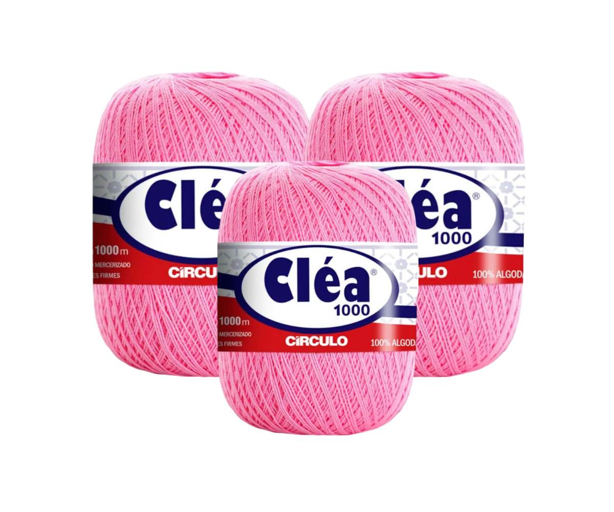 LINHA CLEA 1000 CIRCULO – KIT COM 3 NOVELOS LINHA CLEA 1000 CIRCULO - KIT COM 3 NOVELOS