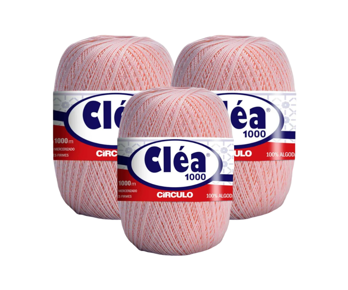 LINHA CLEA 1000 CIRCULO – KIT COM 3 NOVELOS LINHA CLEA 1000 CIRCULO - KIT COM 3 NOVELOS