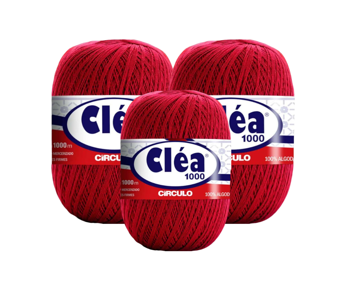 LINHA CLEA 1000 CIRCULO – KIT COM 3 NOVELOS LINHA CLEA 1000 CIRCULO - KIT COM 3 NOVELOS