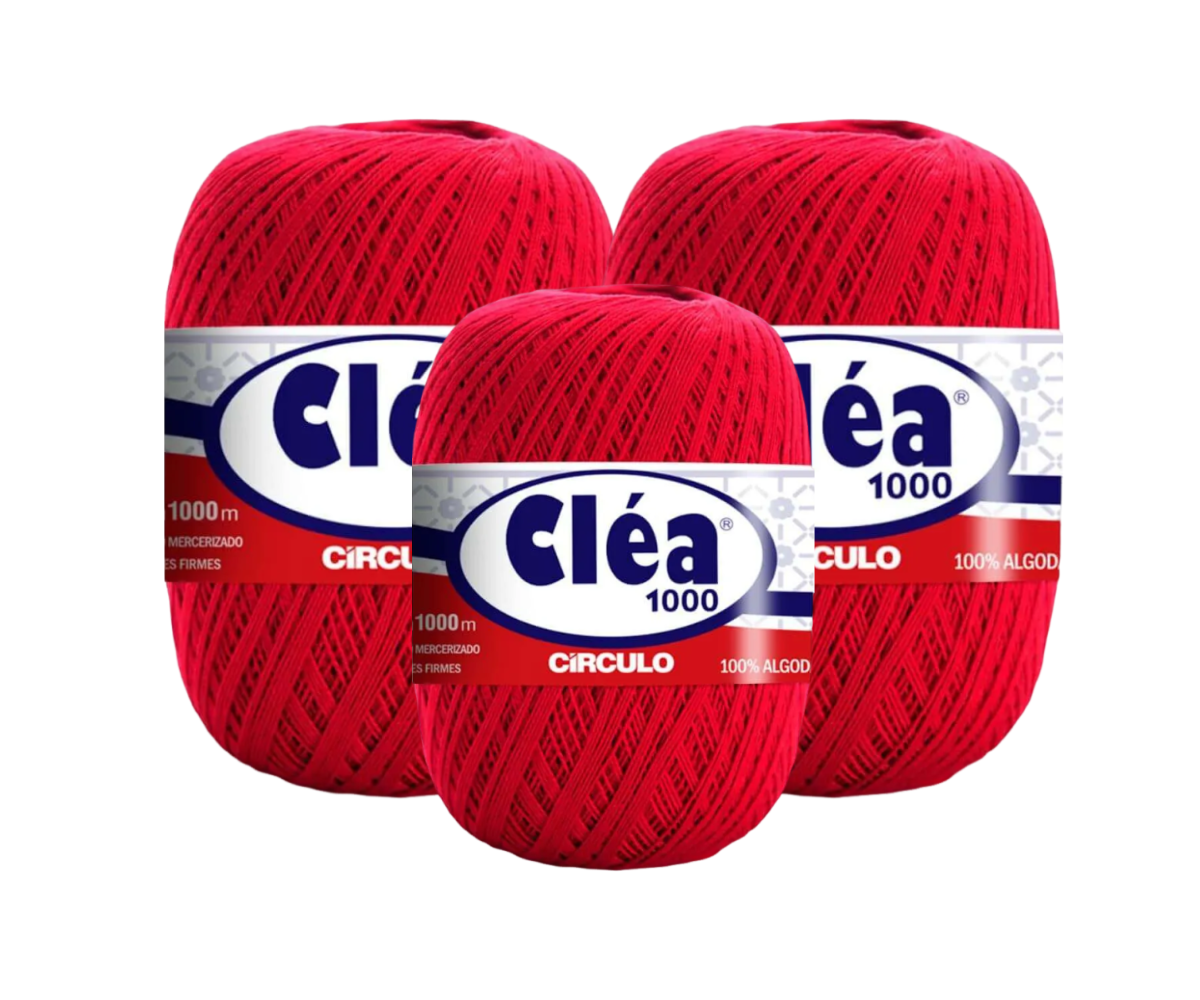 LINHA CLEA 1000 CIRCULO – KIT COM 3 NOVELOS LINHA CLEA 1000 CIRCULO - KIT COM 3 NOVELOS