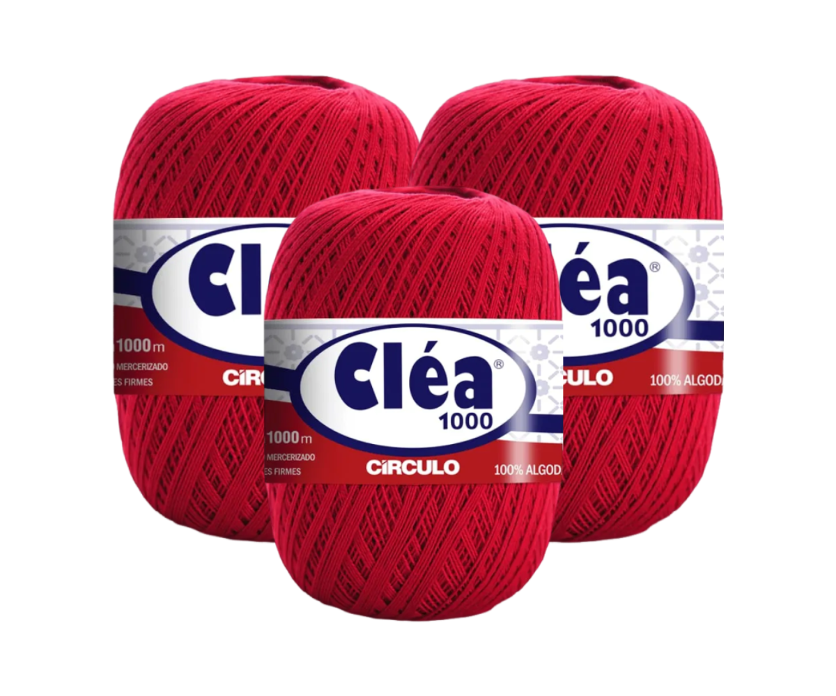 LINHA CLEA 1000 CIRCULO – KIT COM 3 NOVELOS LINHA CLEA 1000 CIRCULO - KIT COM 3 NOVELOS