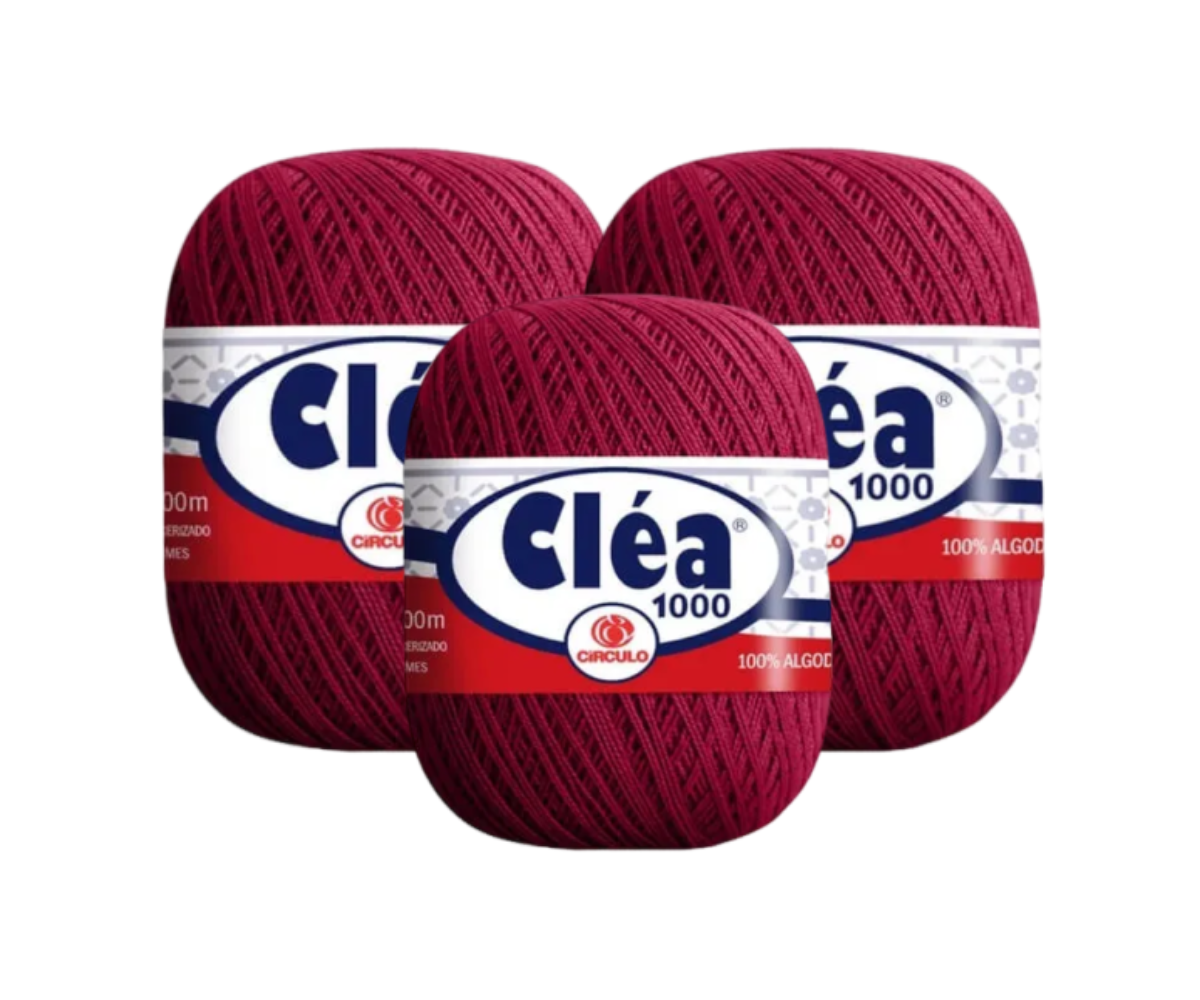 LINHA CLEA 1000 CIRCULO – KIT COM 3 NOVELOS LINHA CLEA 1000 CIRCULO - KIT COM 3 NOVELOS
