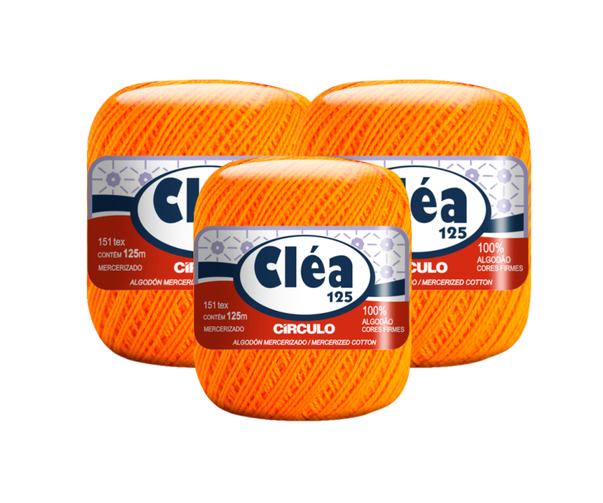 LINHA CLEA 1000 CIRCULO – KIT COM 3 NOVELOS LINHA CLEA 1000 CIRCULO - KIT COM 3 NOVELOS
