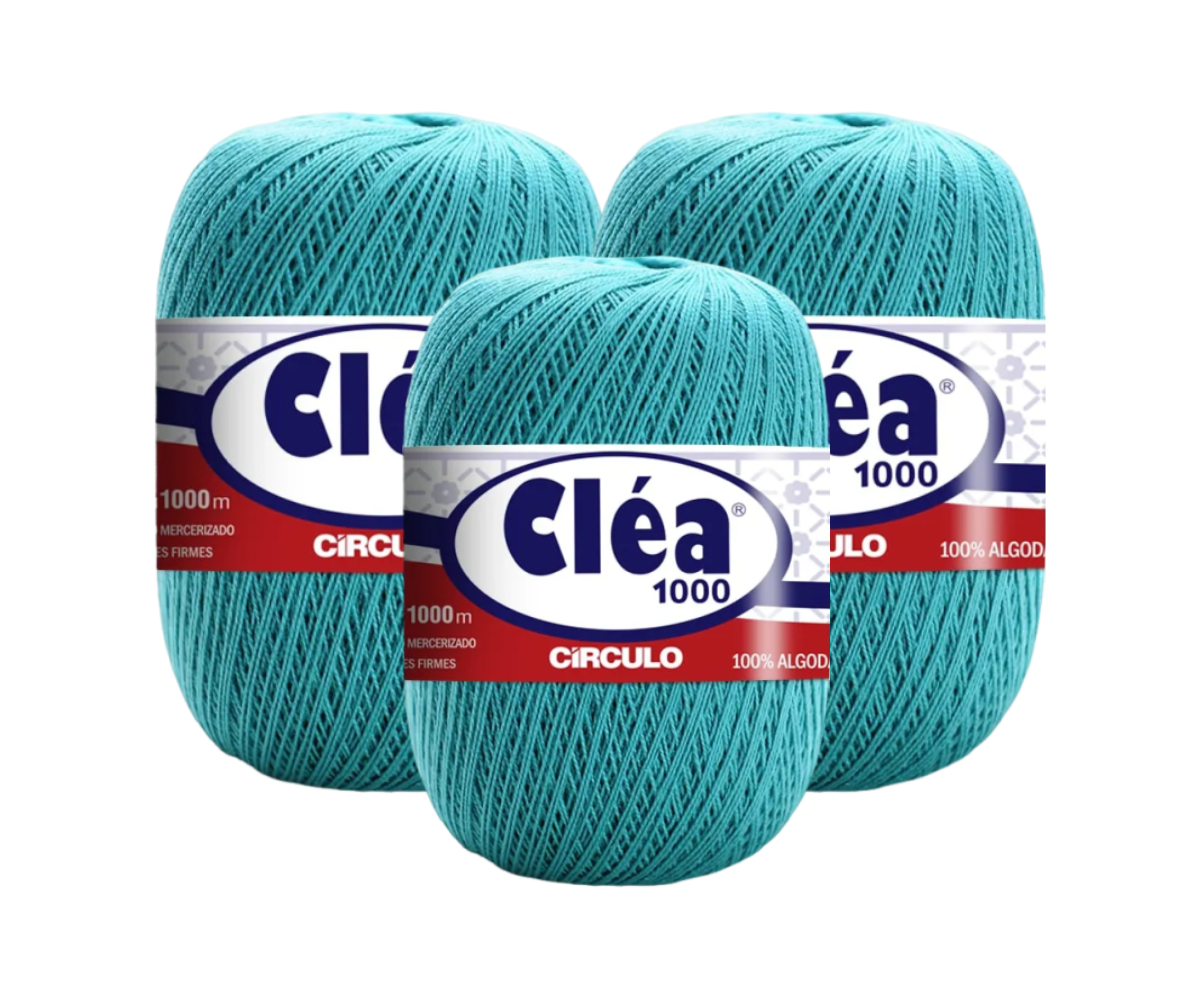 LINHA CLEA 1000 CIRCULO – KIT COM 3 NOVELOS LINHA CLEA 1000 CIRCULO - KIT COM 3 NOVELOS