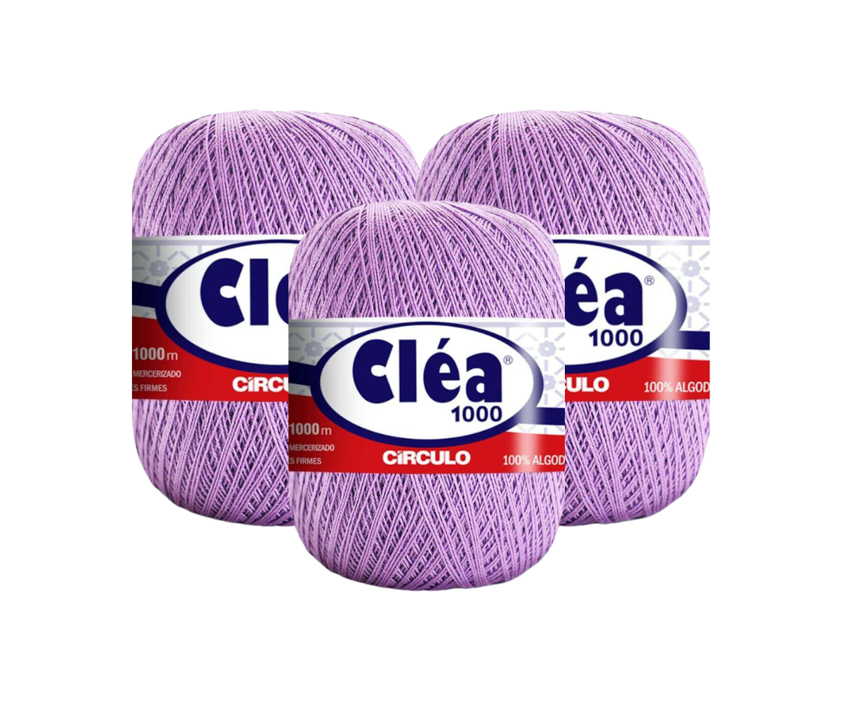 LINHA CLEA 1000 CIRCULO – KIT COM 3 NOVELOS LINHA CLEA 1000 CIRCULO - KIT COM 3 NOVELOS