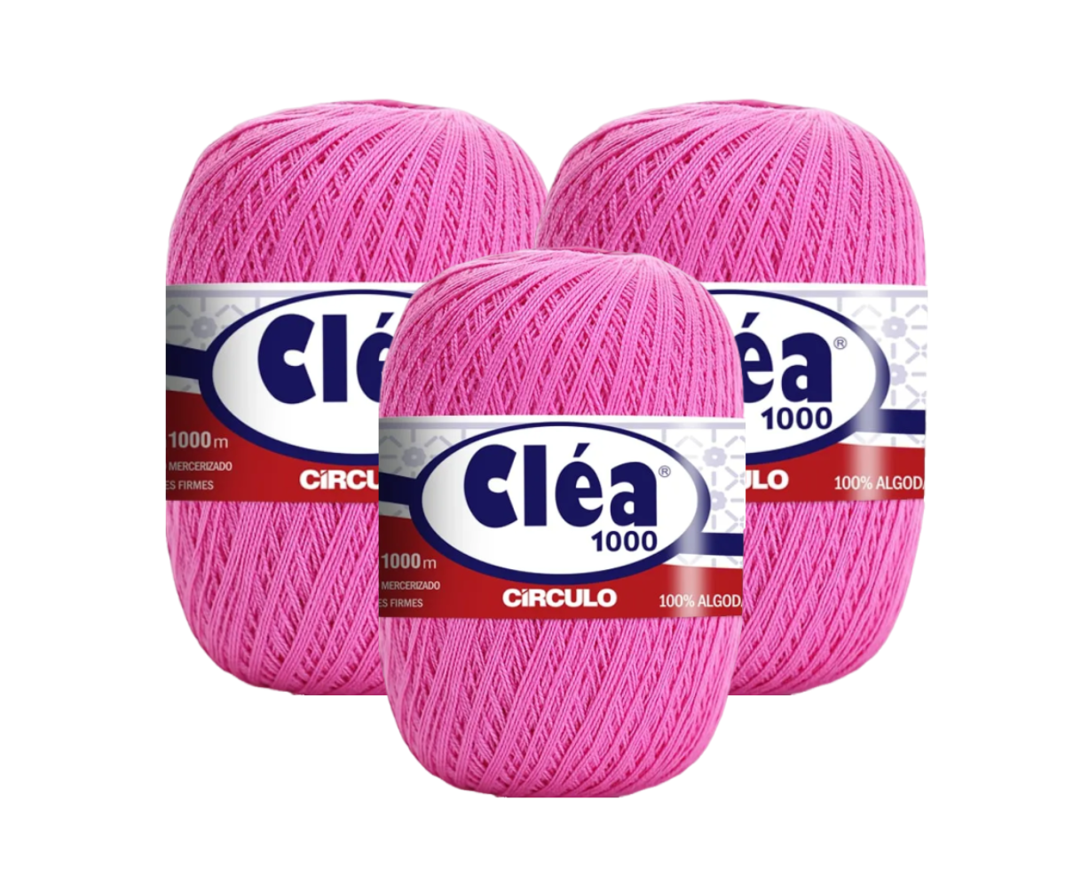 LINHA CLEA 1000 CIRCULO – KIT COM 3 NOVELOS LINHA CLEA 1000 CIRCULO - KIT COM 3 NOVELOS