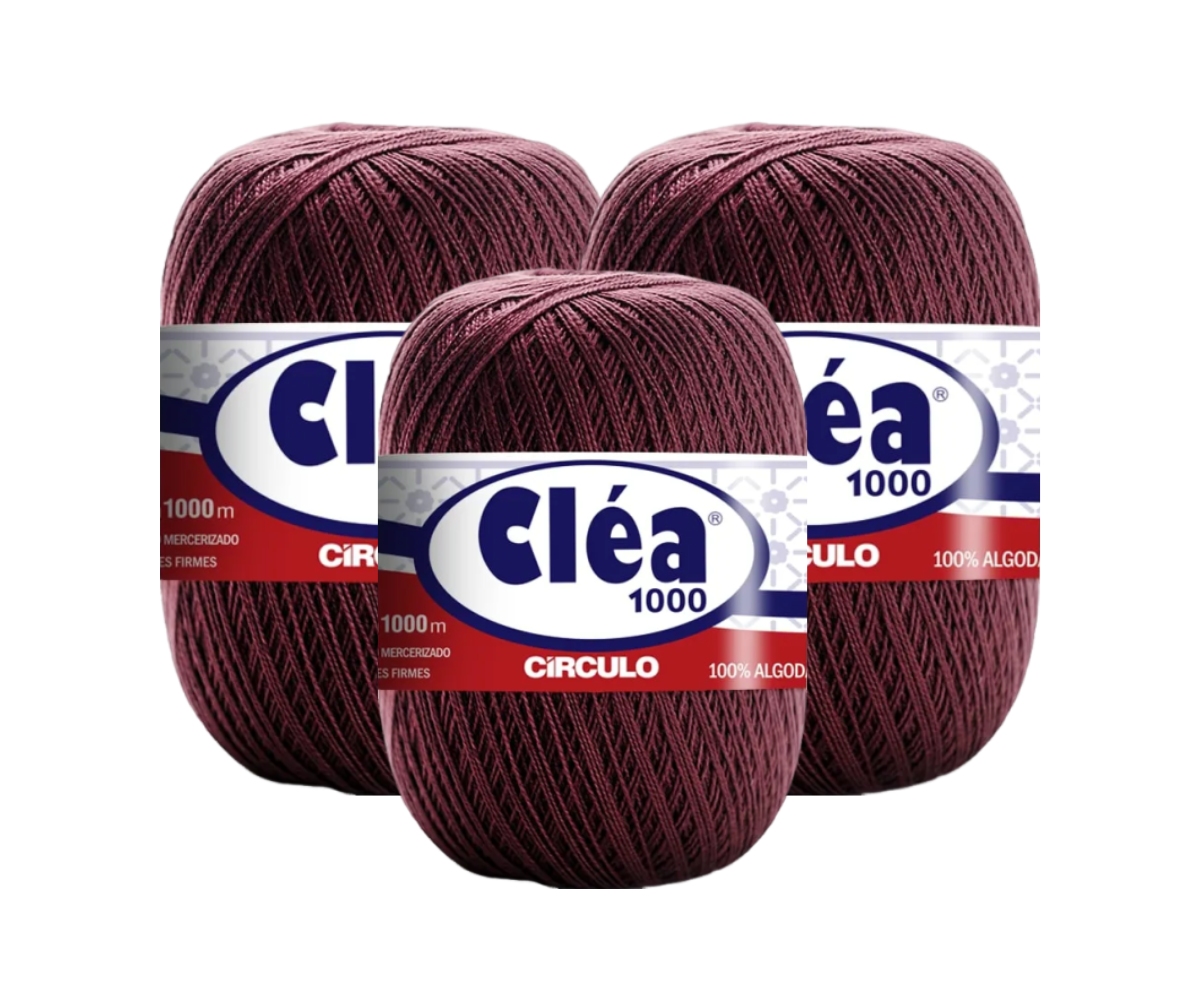 LINHA CLEA 1000 CIRCULO – KIT COM 3 NOVELOS LINHA CLEA 1000 CIRCULO - KIT COM 3 NOVELOS