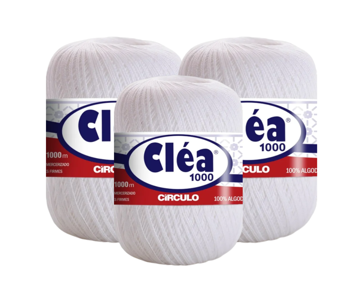 LINHA CLEA 1000 CIRCULO – KIT COM 3 NOVELOS LINHA CLEA 1000 CIRCULO - KIT COM 3 NOVELOS