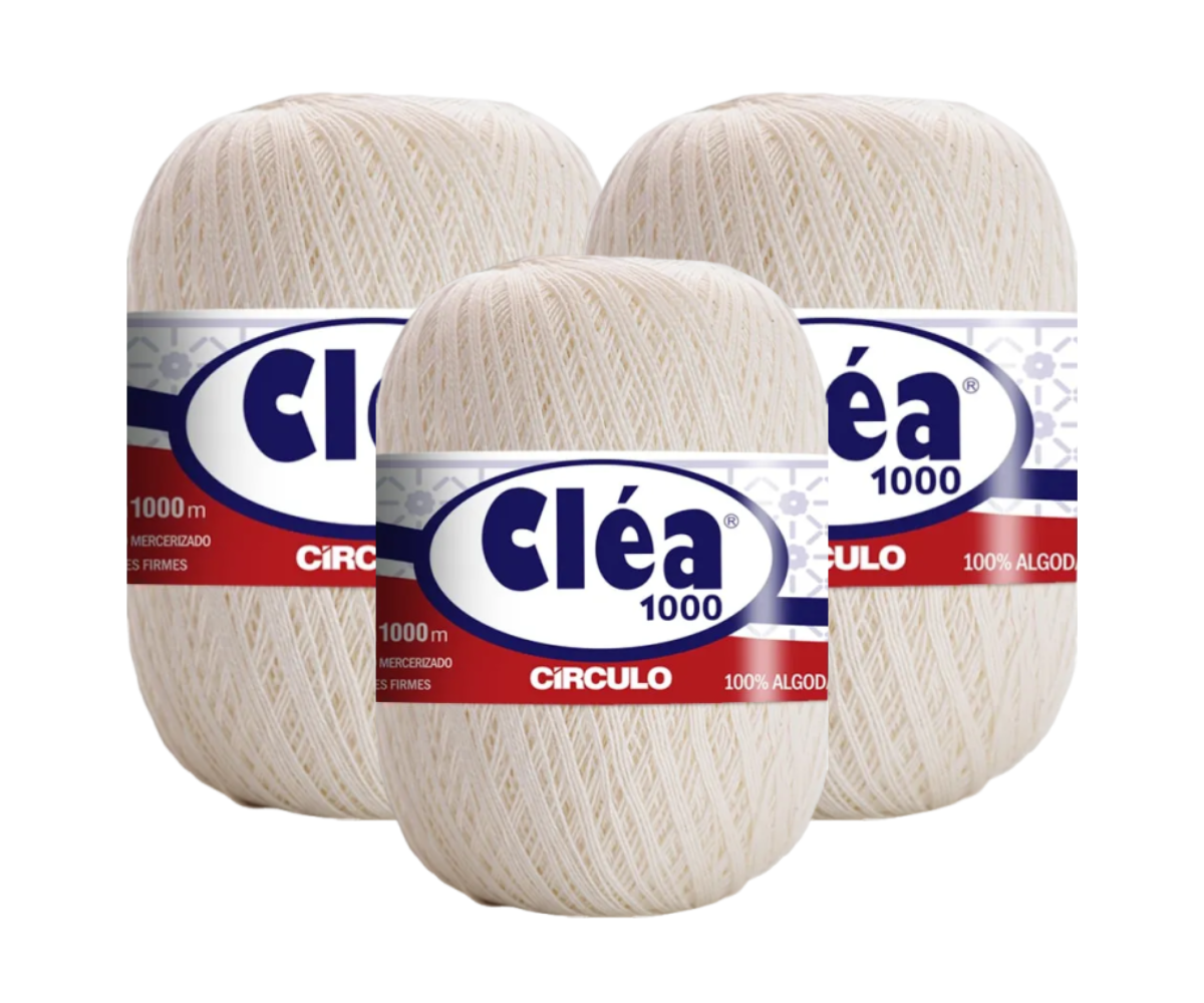 LINHA CLEA 1000 CIRCULO – KIT COM 3 NOVELOS LINHA CLEA 1000 CIRCULO - KIT COM 3 NOVELOS