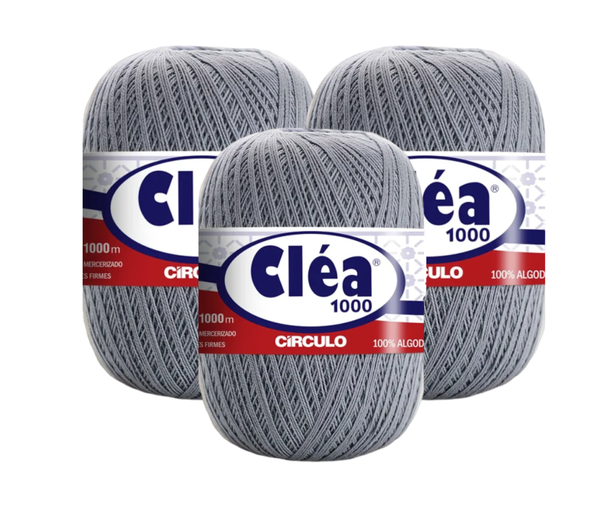 LINHA CLEA 1000 CIRCULO – KIT COM 3 NOVELOS LINHA CLEA 1000 CIRCULO - KIT COM 3 NOVELOS