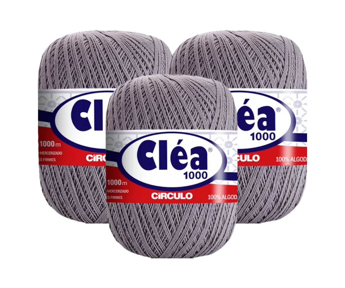 LINHA CLEA 1000 CIRCULO - KIT COM 3 NOVELOS LINHA CLEA 1000 CIRCULO - KIT COM 3 NOVELOS
