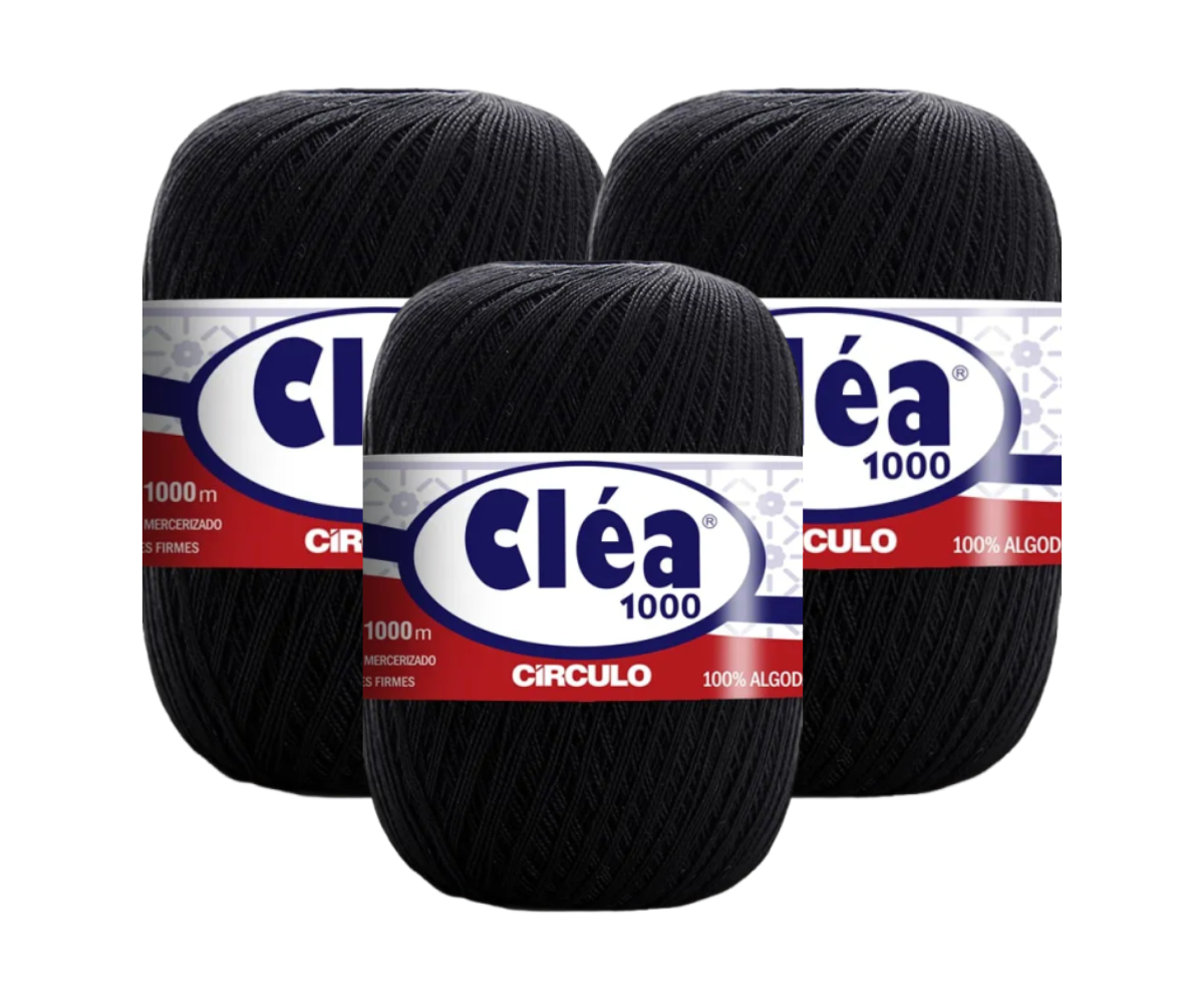 LINHA CLEA 1000 CIRCULO - KIT COM 3 NOVELOS LINHA CLEA 1000 CIRCULO - KIT COM 3 NOVELOS