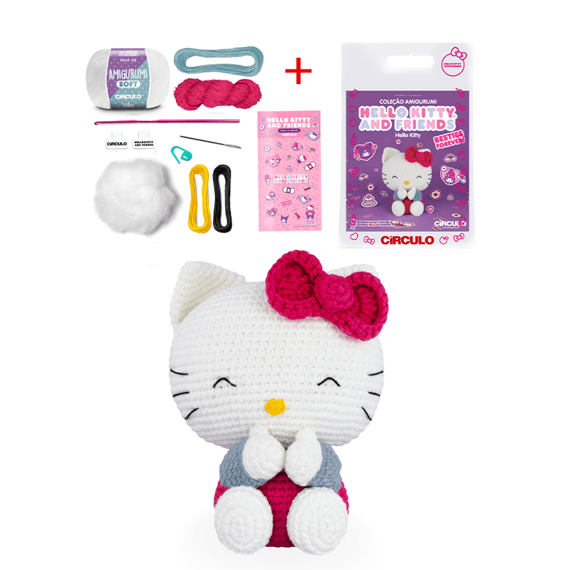KIT AMIGURUMI HELLO KITTY CIRCULO KIT AMIGURUMI HELLO KITTY CIRCULO