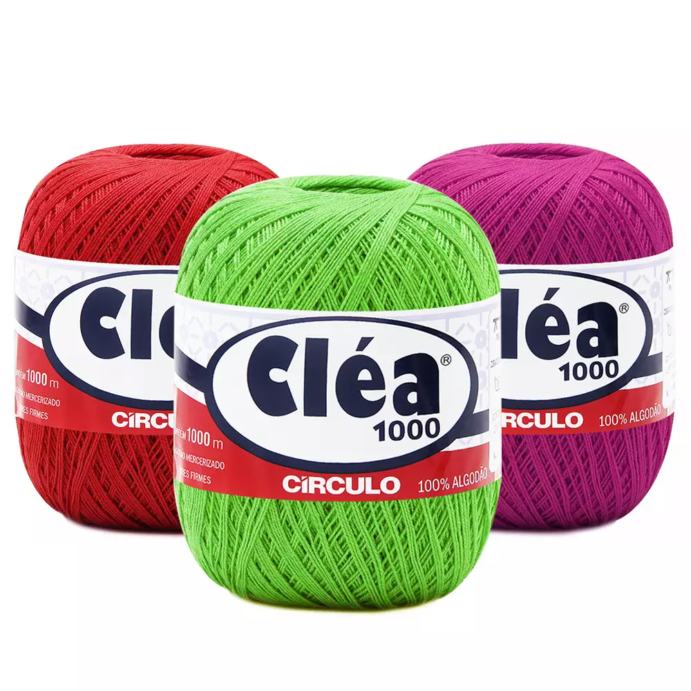 LINHA CLEA 1000 CIRCULO – KIT COM 3 NOVELOS LINHA CLEA 1000 CIRCULO - KIT COM 3 NOVELOS