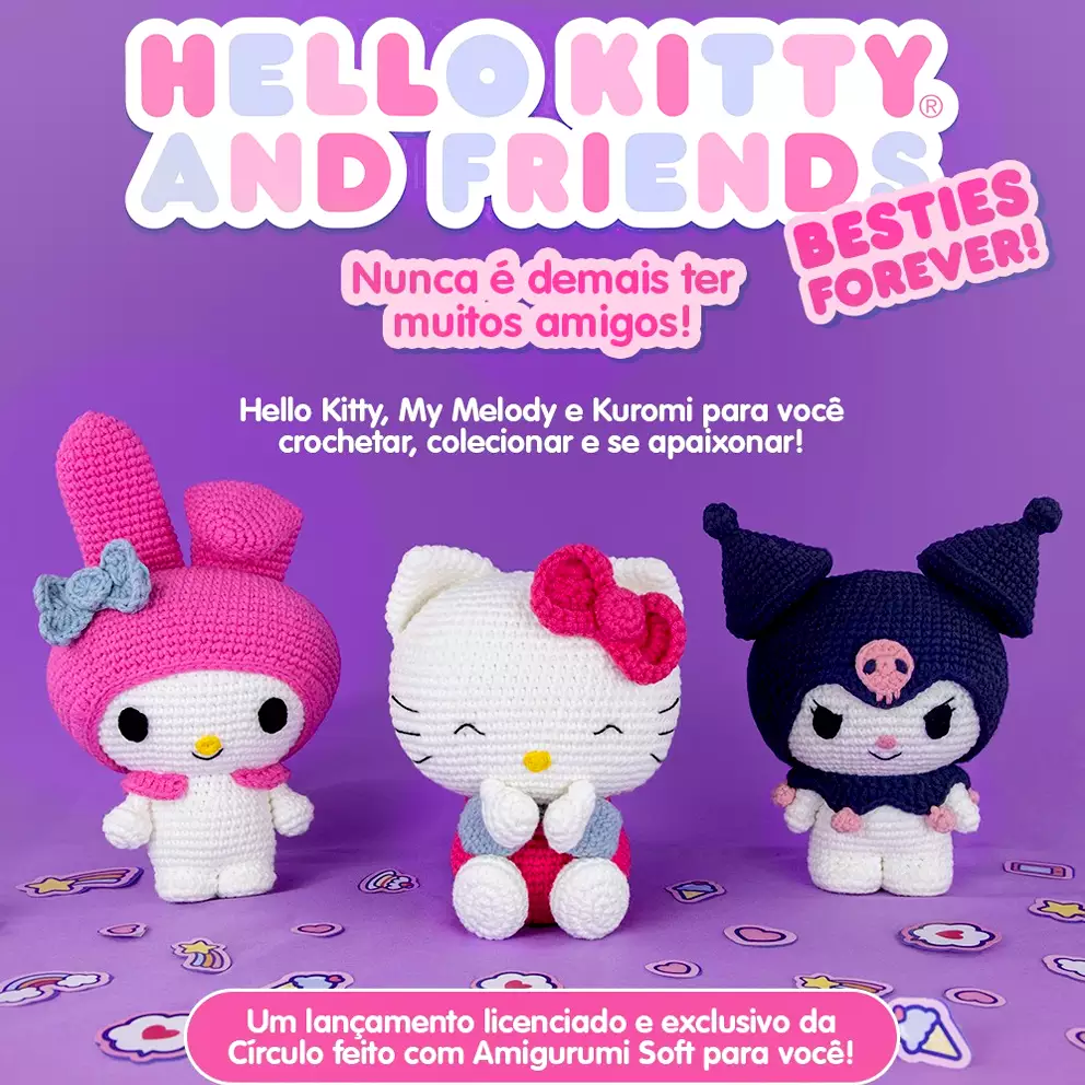 KIT AMIGURUMI HELLO KITTY CIRCULO KIT AMIGURUMI HELLO KITTY CIRCULO