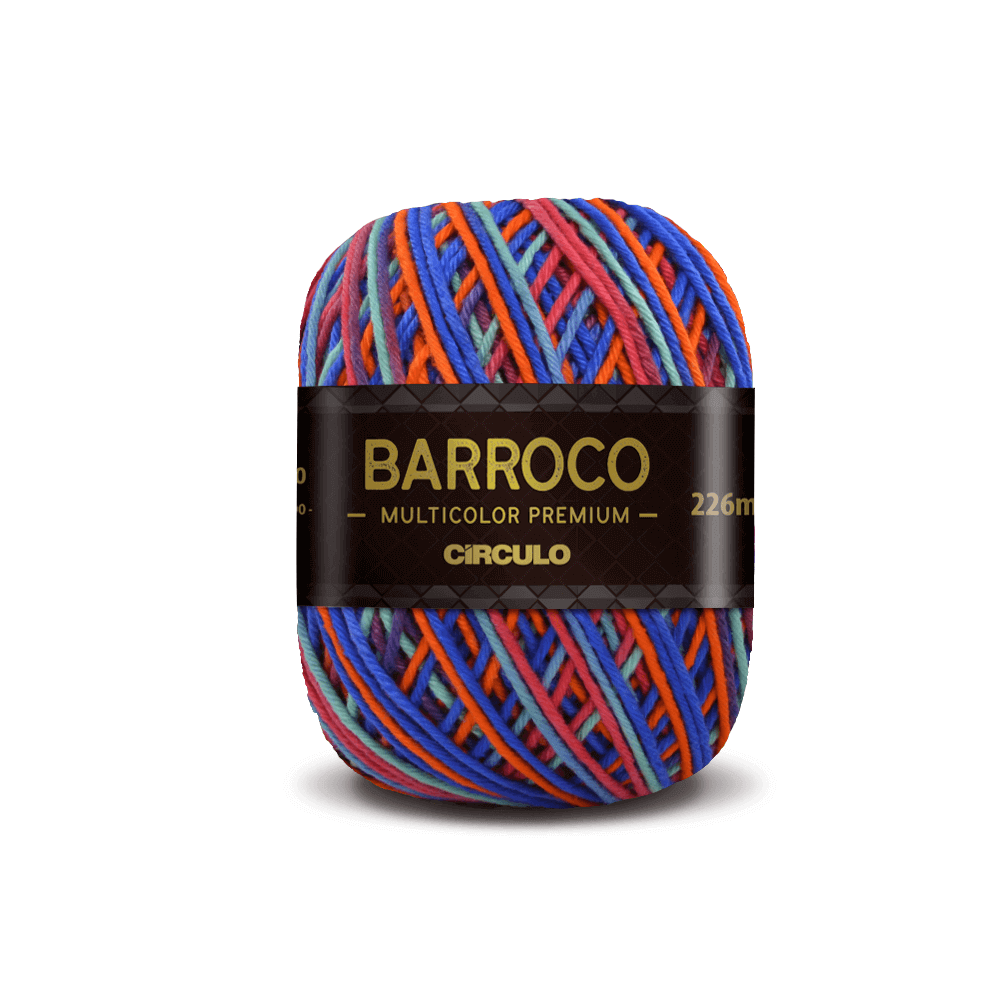 BARBANTE BARROCO MULTICOLOR PREMIUM 6 400G BARBANTE BARROCO MULTICOLOR PREMIUM 6 400G