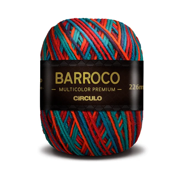 BARBANTE BARROCO MULTICOLOR PREMIUM 6 400G BARBANTE BARROCO MULTICOLOR PREMIUM 6 400G