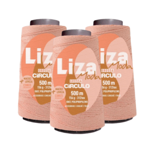 LIZA MODA GROSSA 500M CIRCULO - KIT COM 3 UNIDADES