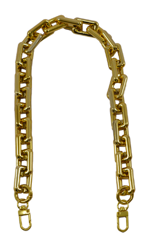 ALÇA ACRILICA CORRENTE DOURADA 45 CIRCULO