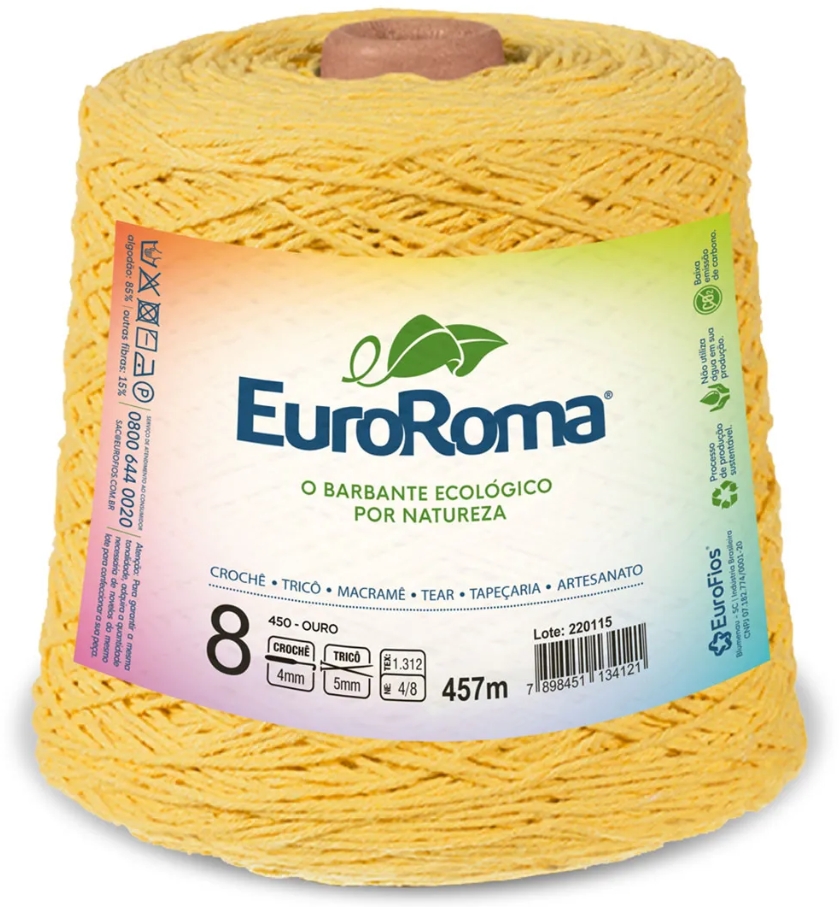 BARBANTE N°8 EURO ROMA 457M/600 g BARBANTE N°8 EURO ROMA 457M/600 g