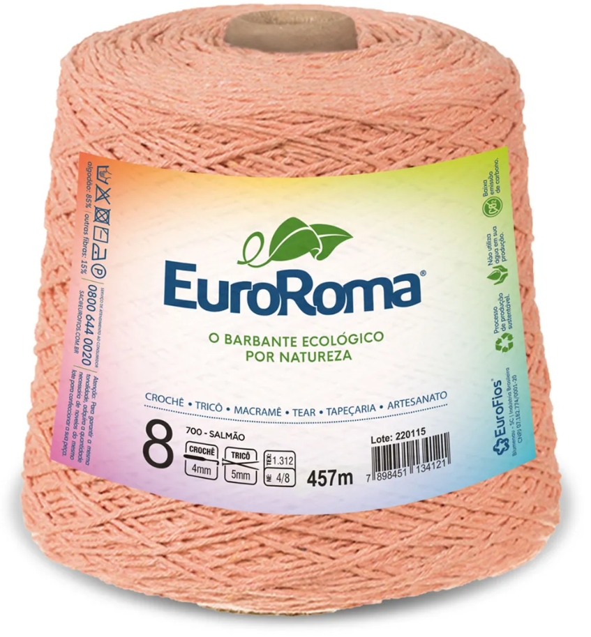 BARBANTE N°8 EURO ROMA 457M/600 g BARBANTE N°8 EURO ROMA 457M/600 g