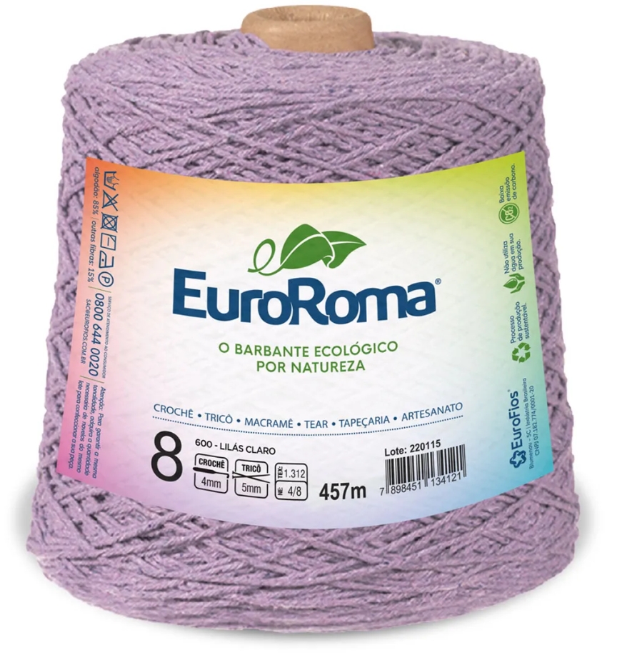 BARBANTE N°8 EURO ROMA 457M/600 g BARBANTE N°8 EURO ROMA 457M/600 g