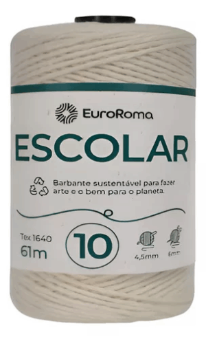 BARBANTE EUROROMA ESCOLAR FIO 10 CRU 61 MTS