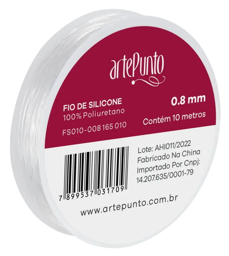 FIO DE SILICONE 0,8MM ARTEPUNTO FIO DE SILICONE 0,8MM ARTEPUNTO
