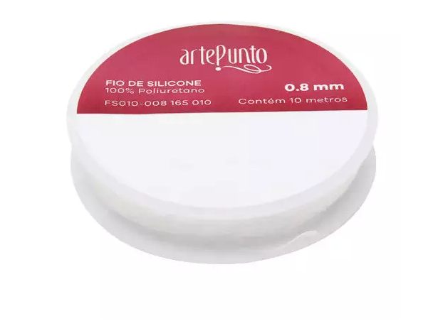 FIO DE SILICONE 0,8MM ARTEPUNTO FIO DE SILICONE 0,8MM ARTEPUNTO